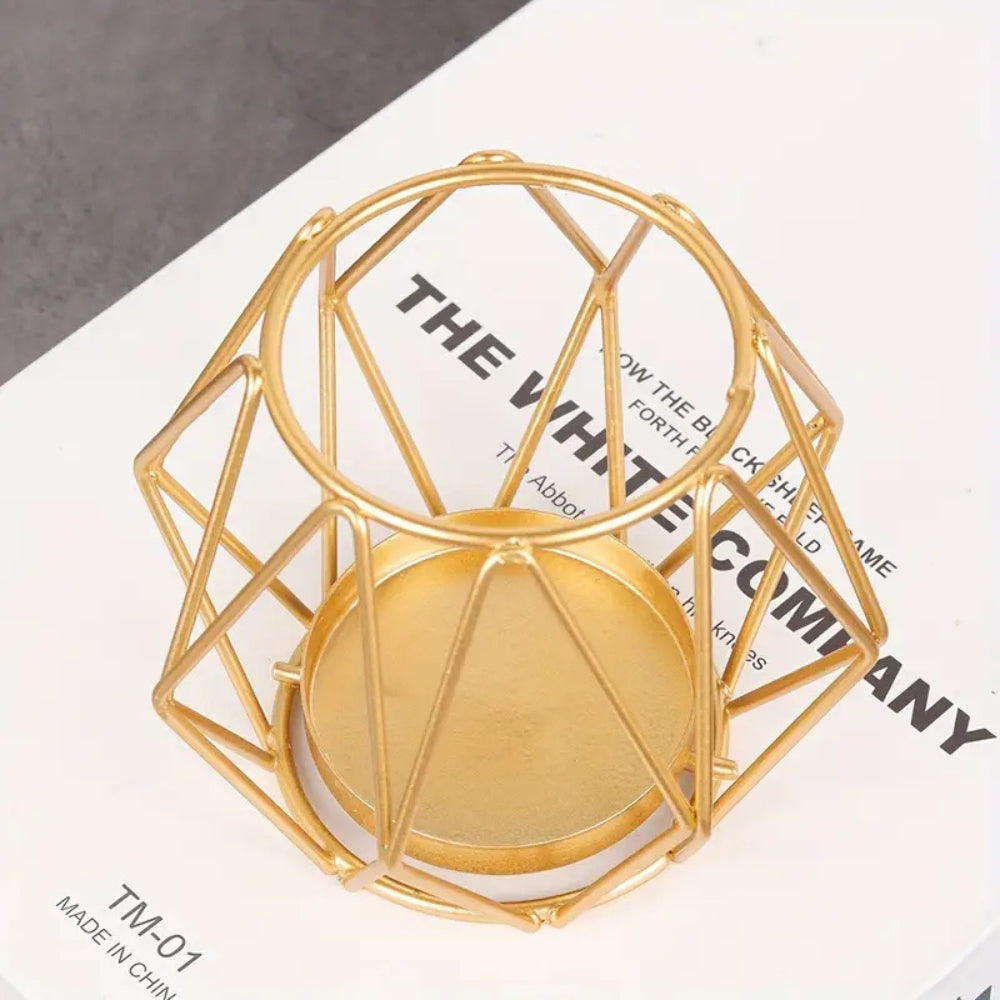 Wireframe Smal Järn Ljusstake