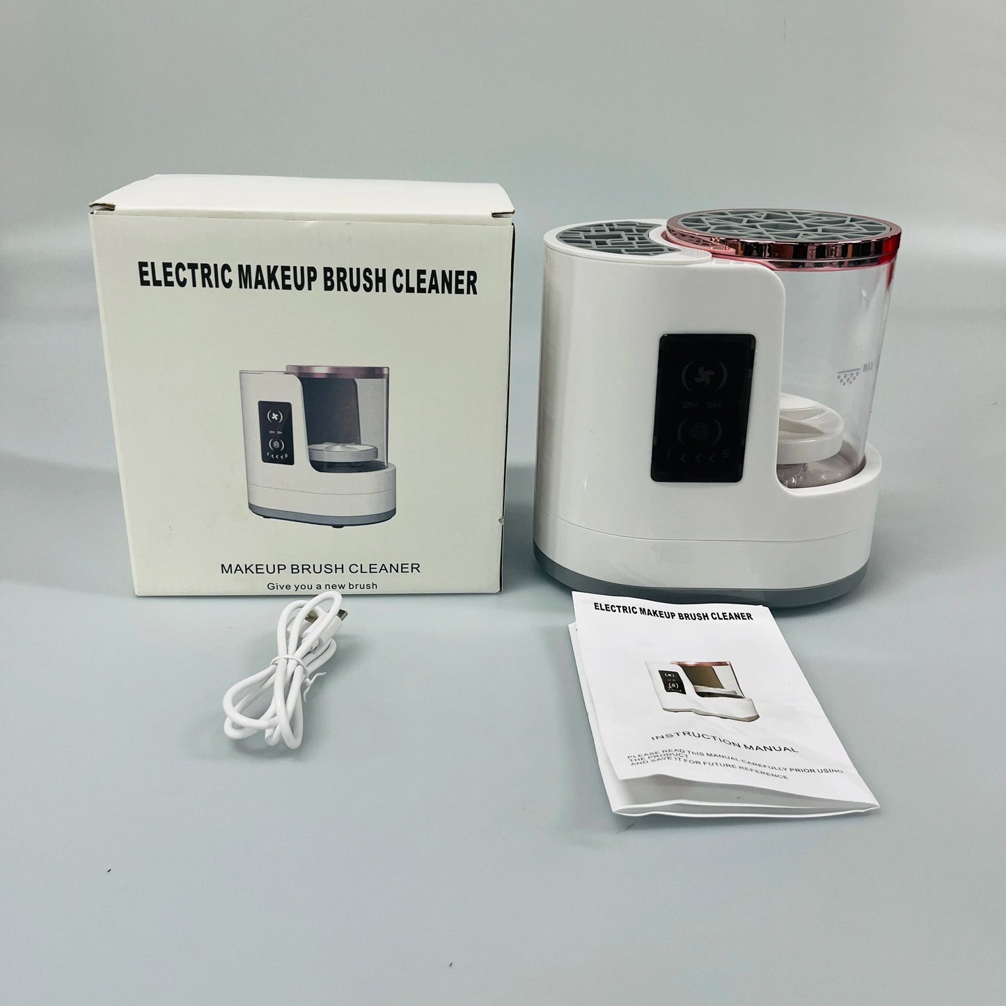 Uppgraderad uppladdningsbar elektrisk sminkborstrenare