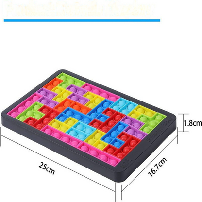 Färgglad Tetris barnspel