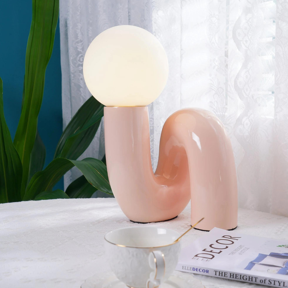 Carvallo - Modern glasbordslampa med varm belysning