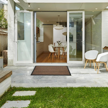 Dörrmatta med klassisk randdesign