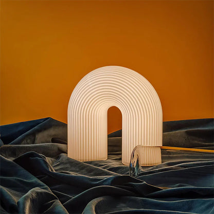 LuminArch Lampa - Modern Bockad Metallbordslampa