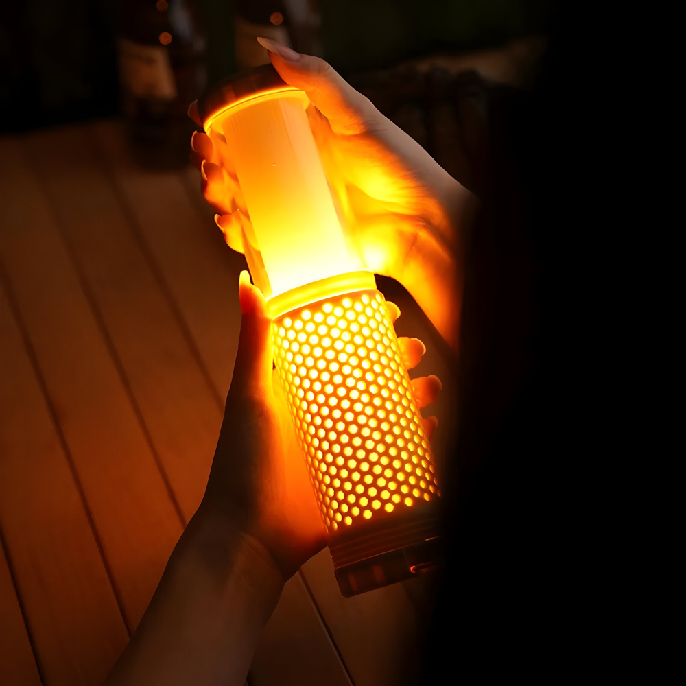 Carvallo – Fällbar LED-lanterne med upphängningskrok och USB-laddning