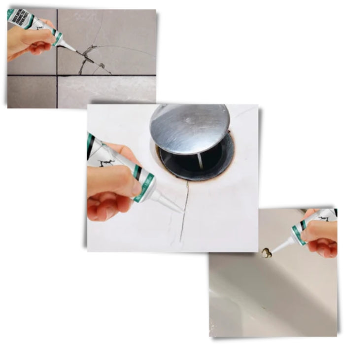 Carvallo – Reparationssats för keramiska sprickor med vattentät pasta och hållbar ytfinish