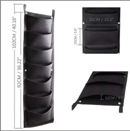 Växtväggs fickor för trädgård – Vertikal planterare för inomhus och utomhus