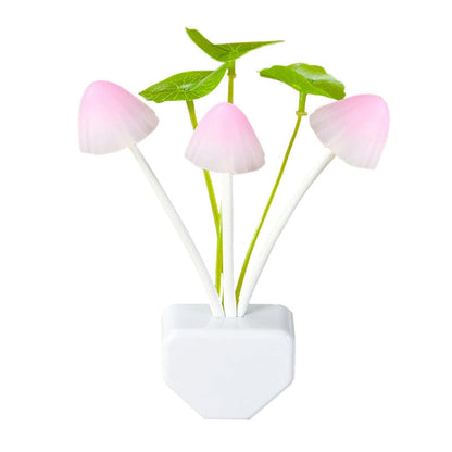 MushroomGlow - Väggkontakt ljus för fantasifull stämning | 1+1 Gratis