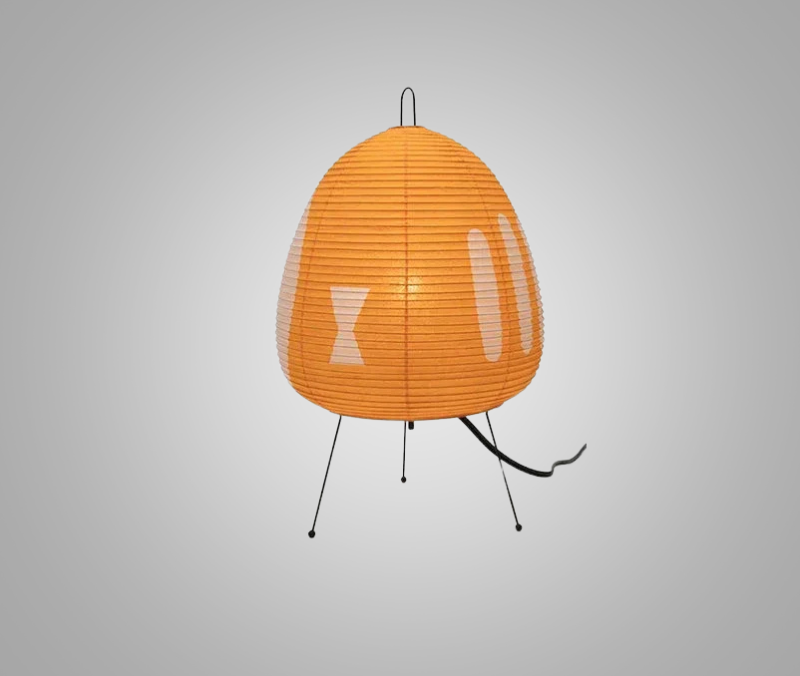 LumiZen – Japansk Pappers Taklampa i Retro Stil, Traditionell Belysning för Sovrum och Vardagsrum