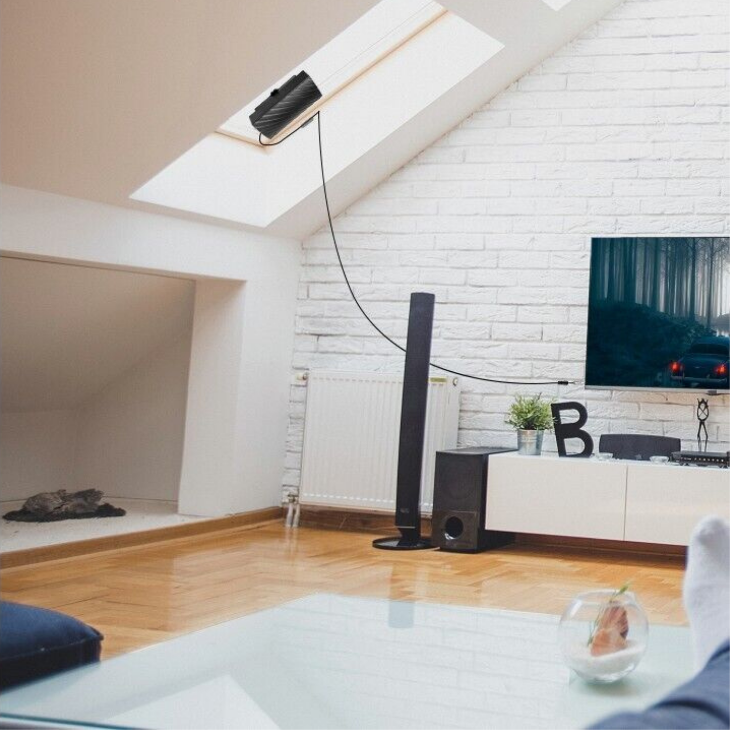 TV-antenn Inomhus 4K Lång räckvidd Antenn