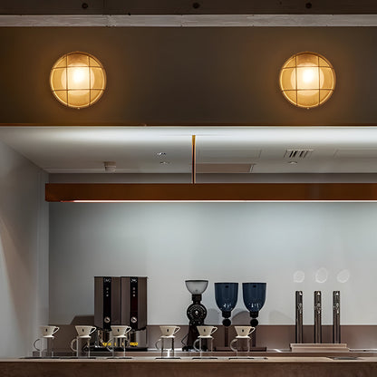 Carvallo - Industriella vägglampor med frostat glas för mjukt ljus