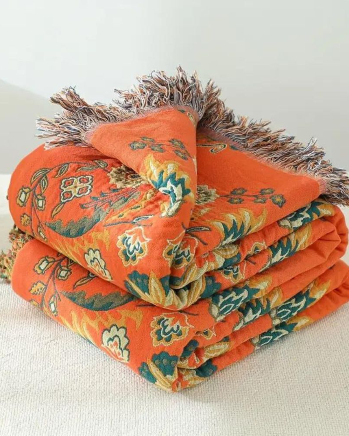 Carvallo – Lyxig Bomull Fil med Varm Marigold Nyans & Bohemisk Charm