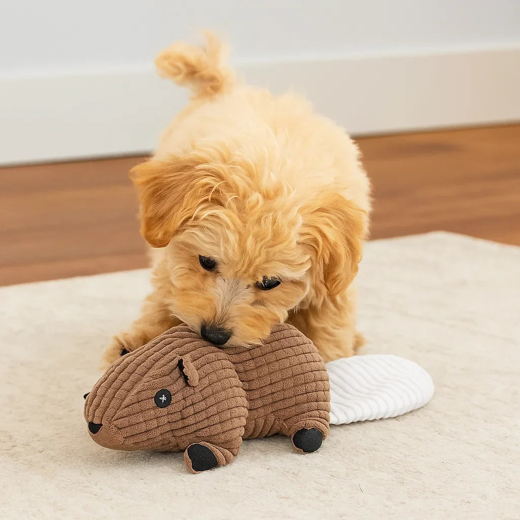 Hundleksak Pluffig Squeaky Tuggedyr