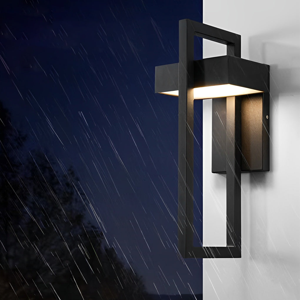 Utomhus Vägglampa Modern Svart LED Lampa