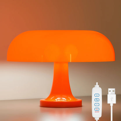 Orange Mushroom Lamp | Tidlös Dekor
