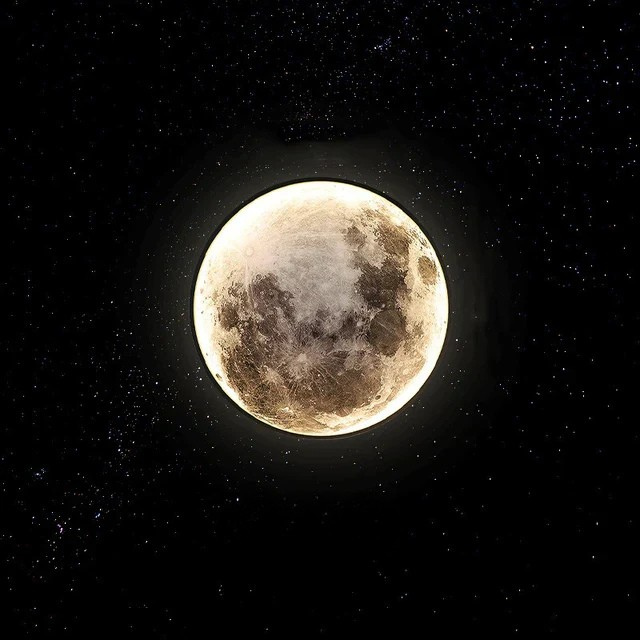 LunaGlow - Modern Månvandlamp