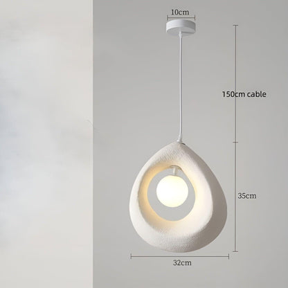 Pendellampa i Wabi-Sabi stil – Minimalistisk hängande lampa för vardagsrum och matplats