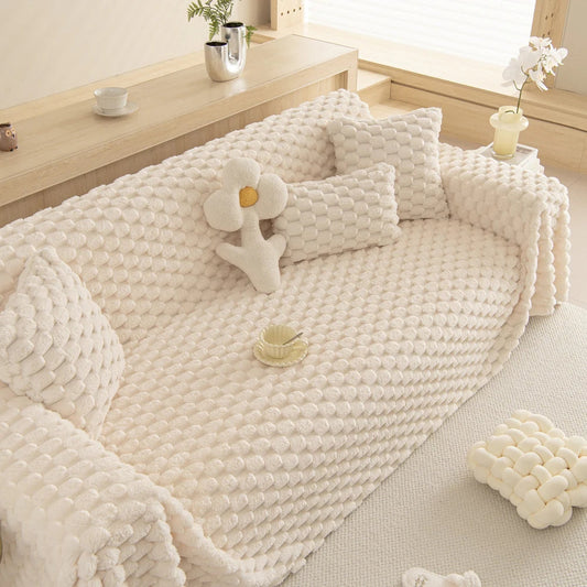 Tuftad Kanin Fusk Sofföverdrag