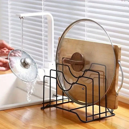 Praktisk Stapel Tallrik &amp; Lock Hållare