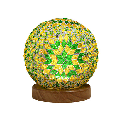 Sferisk LED Dimbart Glasinspirerat Bohemisk Barock Bordslampa