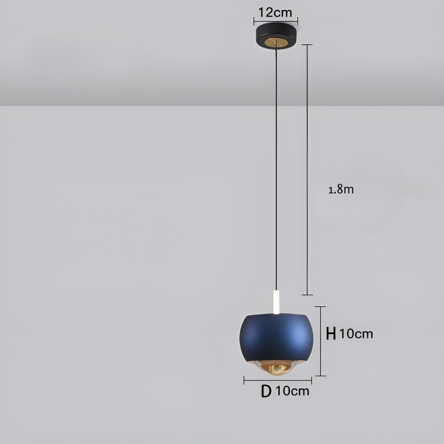 OrbitGlow - Minimalistisk hänglampa med LED-ljus med elegant, cirkulärt design