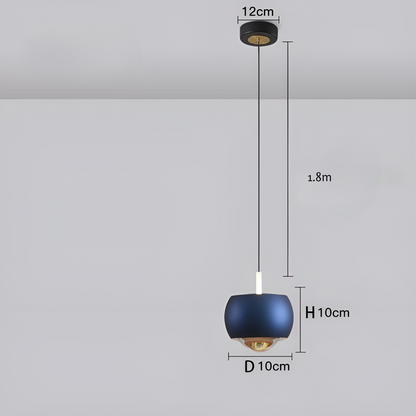 OrbitGlow - Minimalistisk hänglampa med LED-ljus med elegant, cirkulärt design