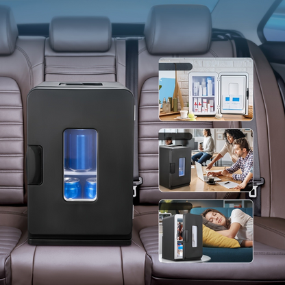 Mini Kylskåp Bärbar Tyst Dryck Kylare 15L
