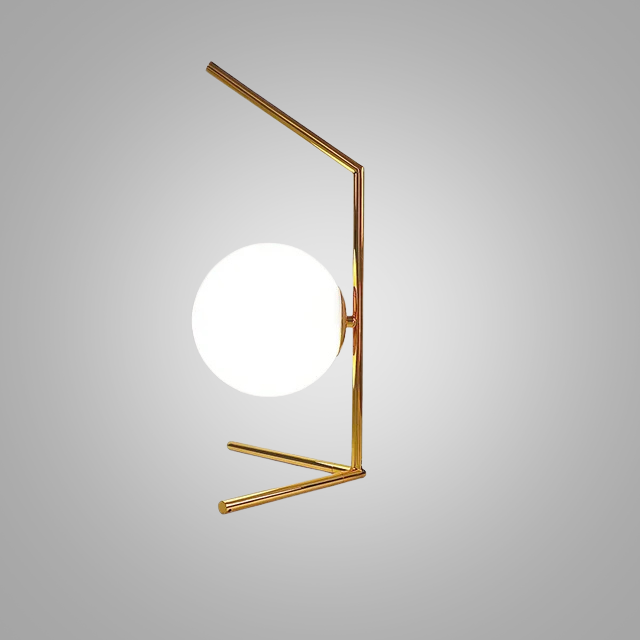 LumeSphere – Dimbar LED Bordslampa med Glaskula för Vardagsrum och Sovrum