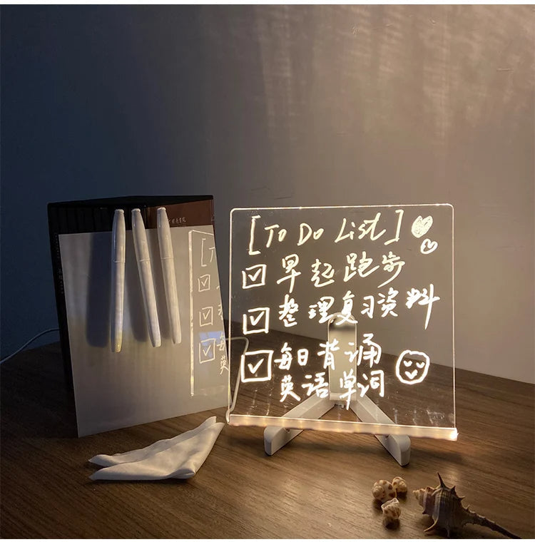 GlowSketch™ LED Ritbräda – Återanvändbar kreativitet, lugnande nattljus &amp; USB-laddbar för barn