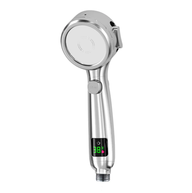 HydroSense Flow | LED-duschhuvud med filter och temperaturvisning