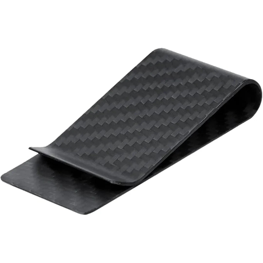 Elegant rostfritt stål korthållare &amp; penningklämma - 2-pack