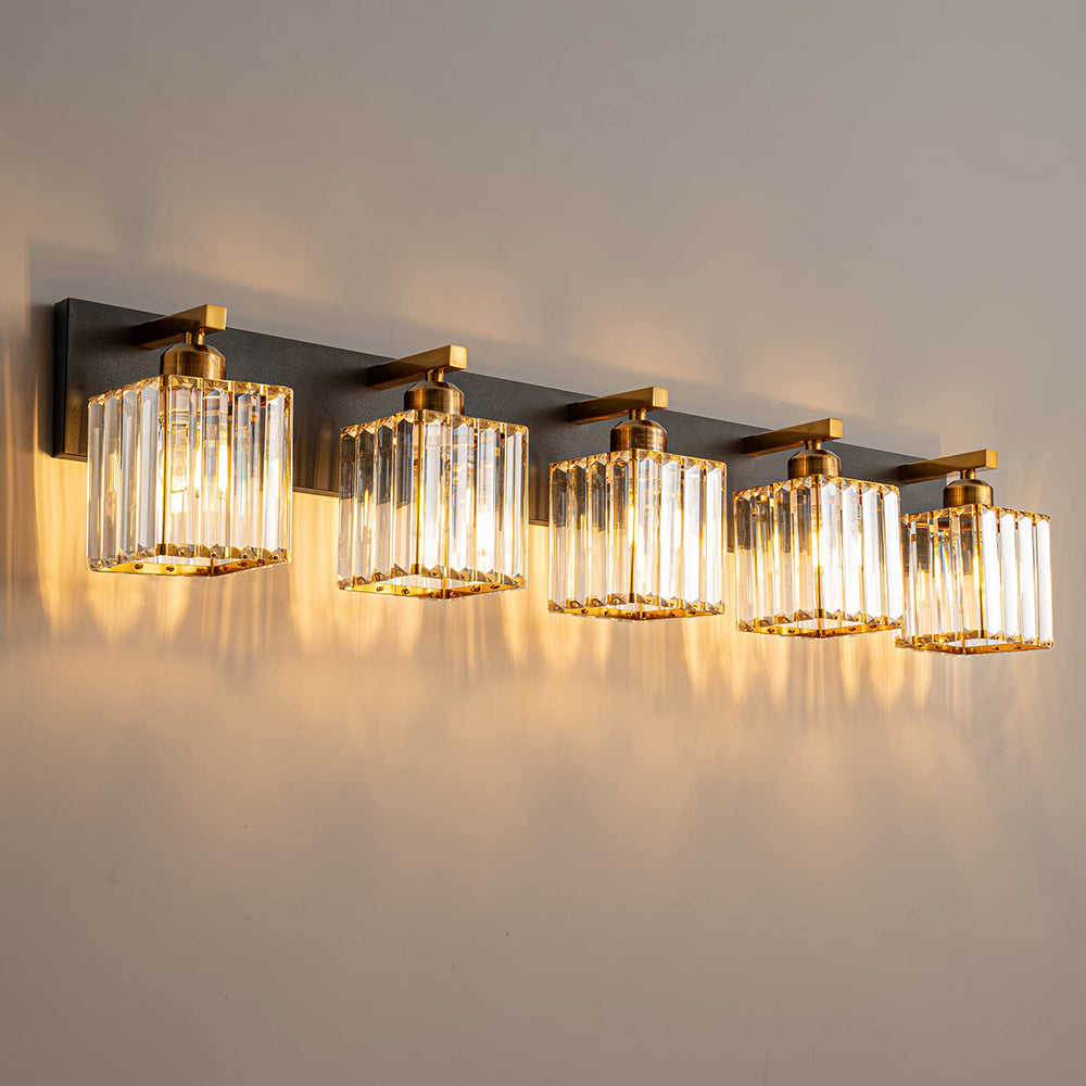 Kirsten Design LED Vägglampa Tvålampad Kristall Badrum
