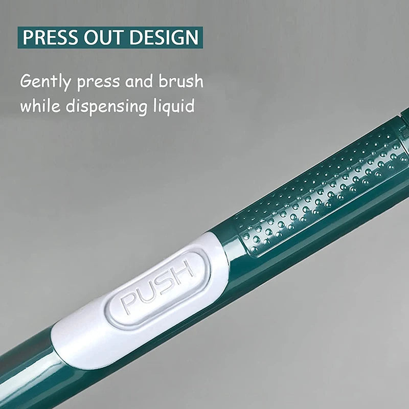 Hushålls utan hål vägghängande långhandtag silikontoalettborste