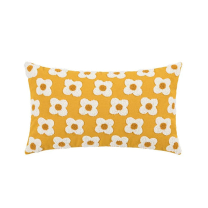 Lustrous Floral Broderad Kuddöverdrag