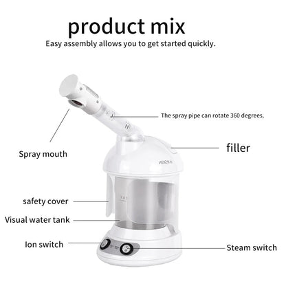 Professionell ansiktsångare med utdragbar 360° roterande arm