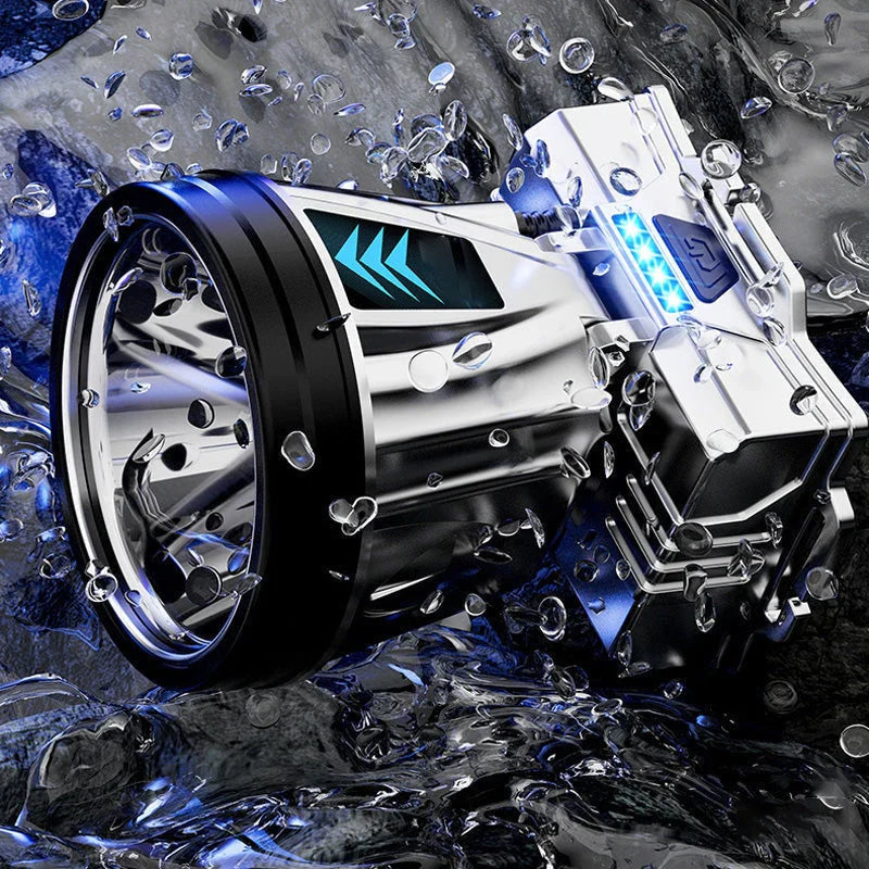 Bredstrålande LED-huvudlampa med powerbank-funktion och USB-laddningsport