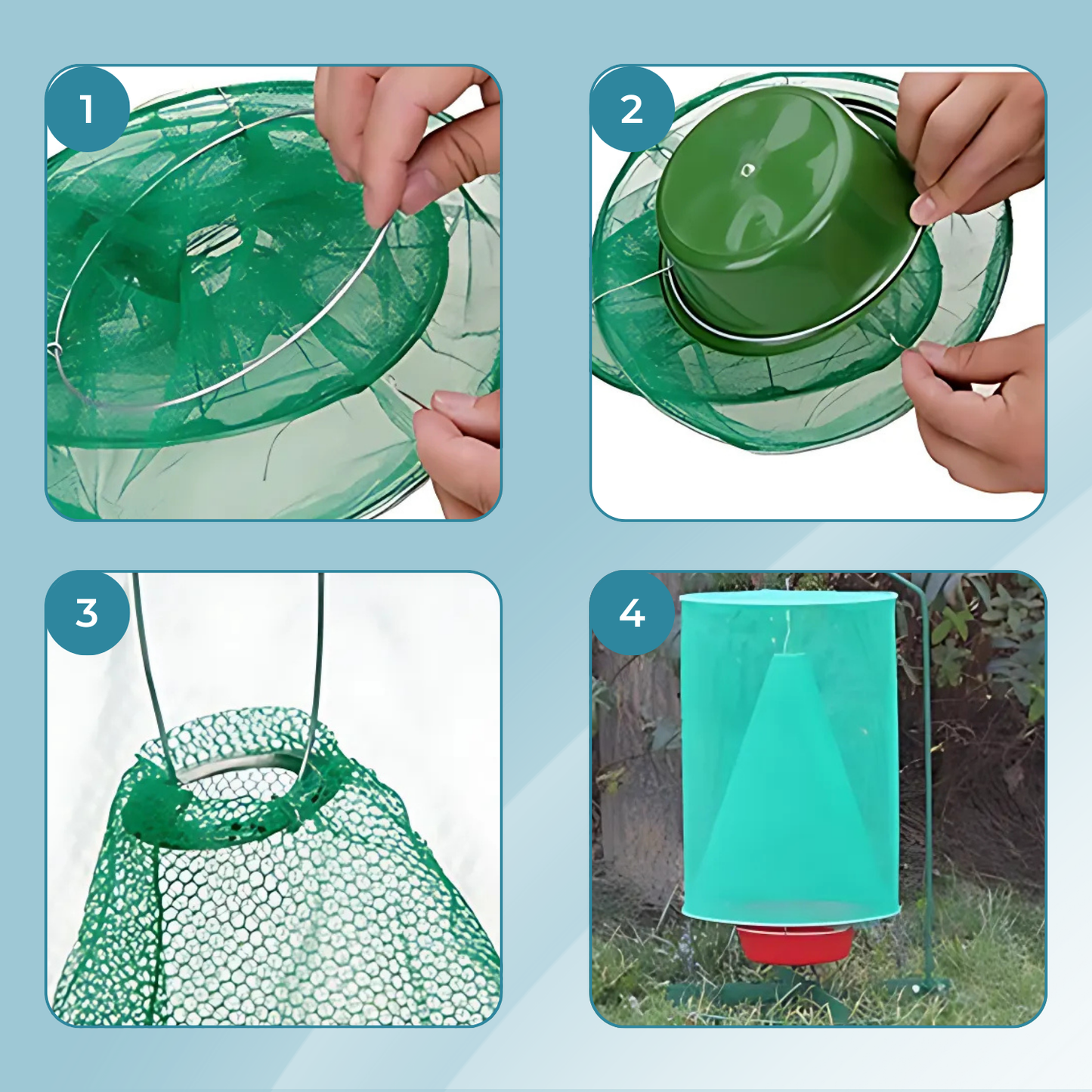 Carvallo – Slut med flugor i trädgården och huset