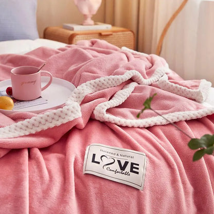 Flanell-Fleece Mysfilt i Rosa