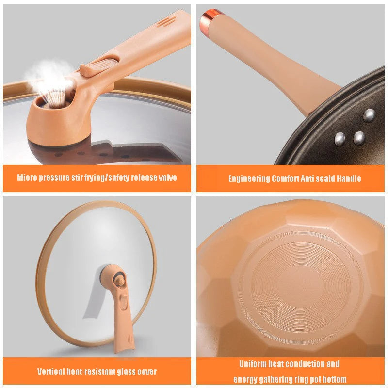 Eco Cuisine - Premium Wok för alla värmekällor