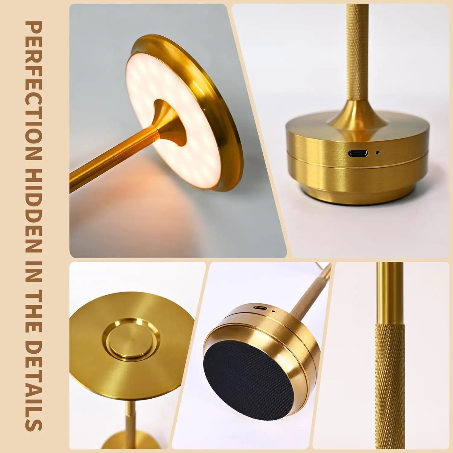 Trådlös Modern Aura Bordslampa - Trådlös Bordslampa med Touchkontroll &amp; Modern Nordisk Design