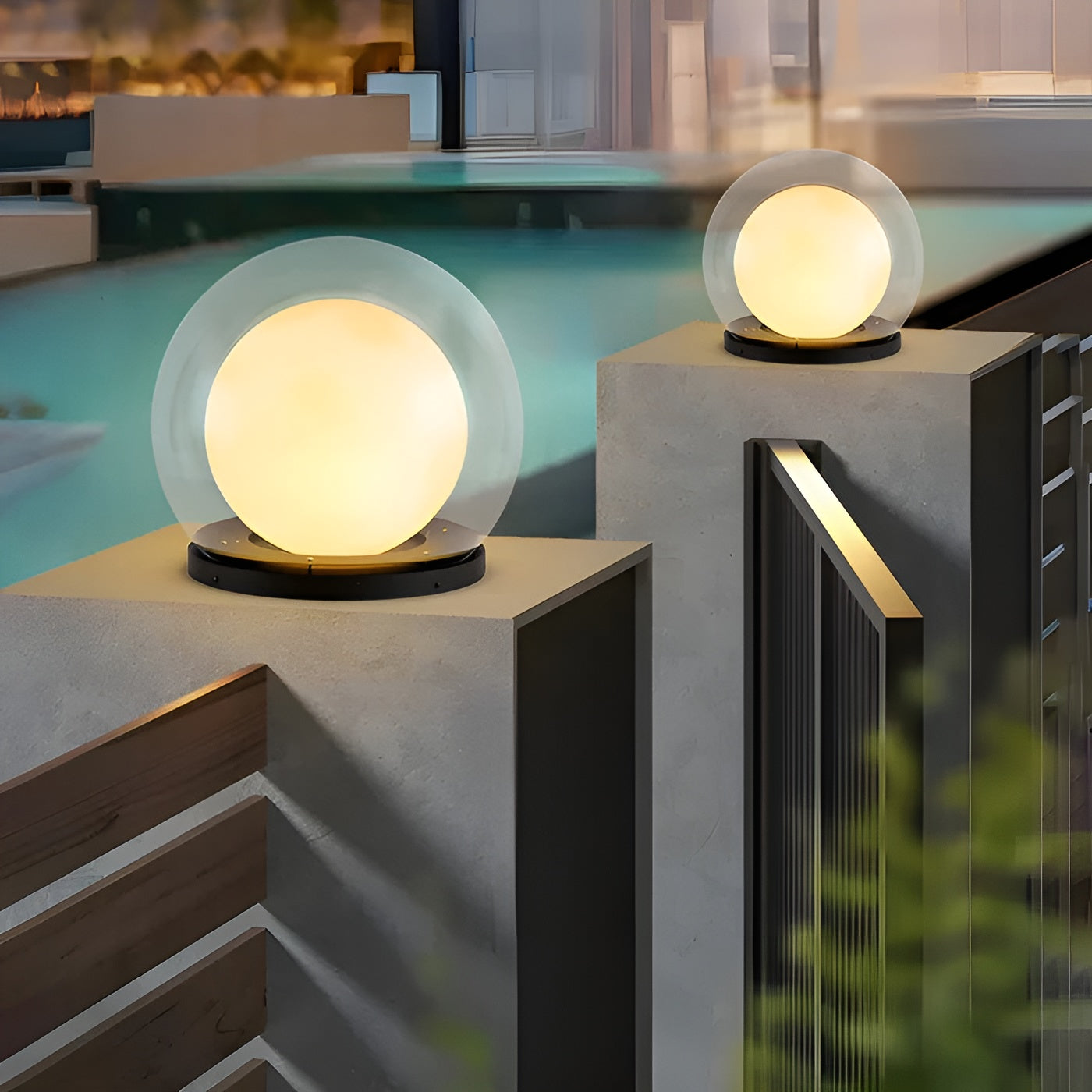 Utomhus-COLUMN lampa - Elegant utomhusbelysning för gård och trädgård