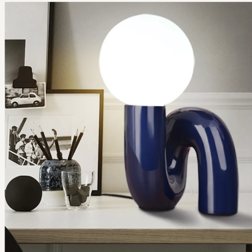 Carvallo - Modern glasbordslampa med varm belysning