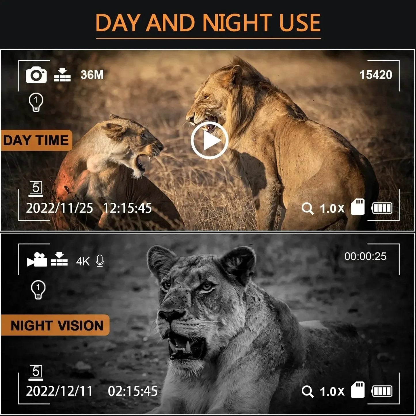 Ultra HD Natt Vision IR Kikare