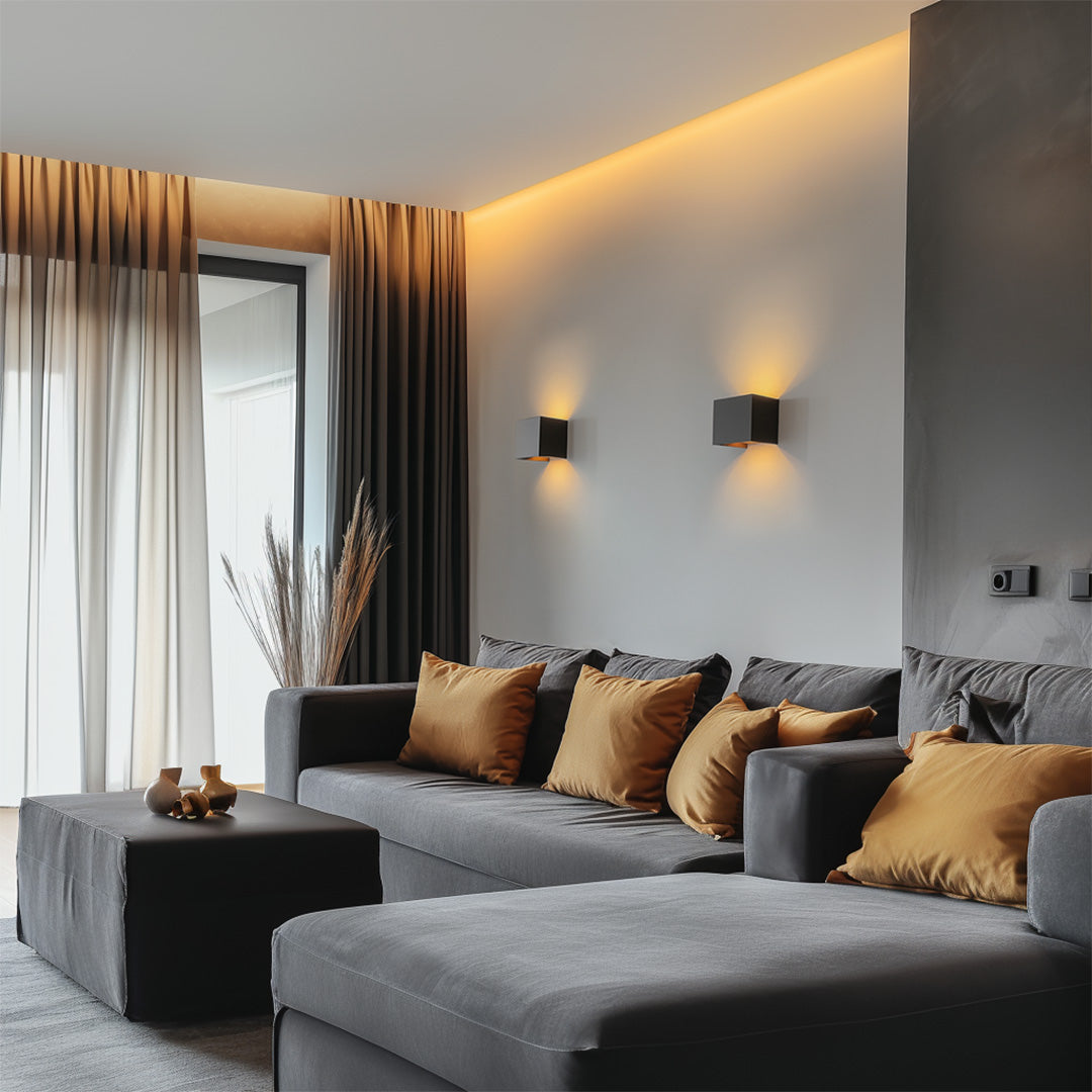 Ljuskub | Dekorativ och trådlös vägglampa