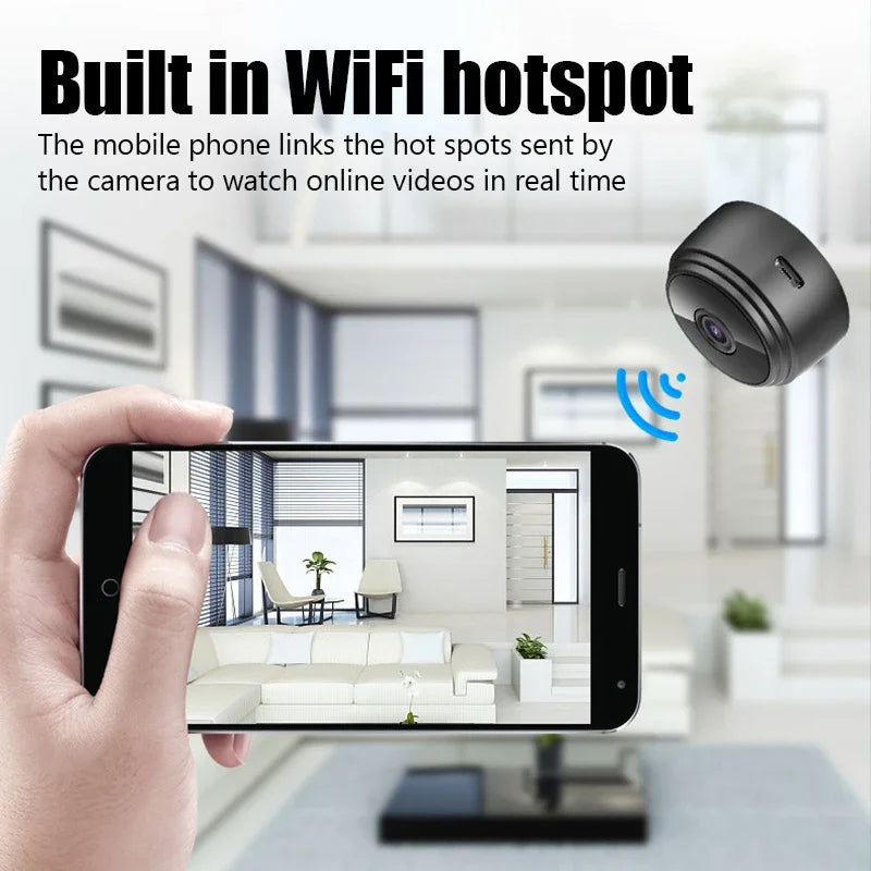 1080p Magnetisk WiFi Mini Säkerhets Trådlös Kamera
