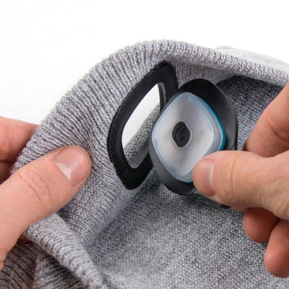 Beanie Hat med uppladdningsbar LED-huvudlampa