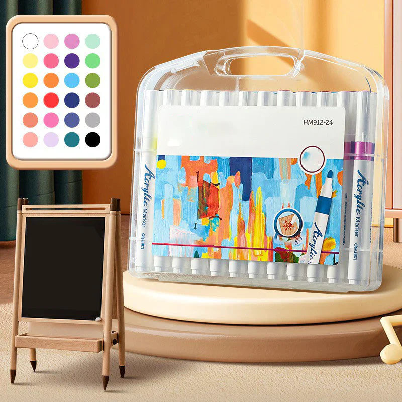 Kreativa färgacrylfärgpennor