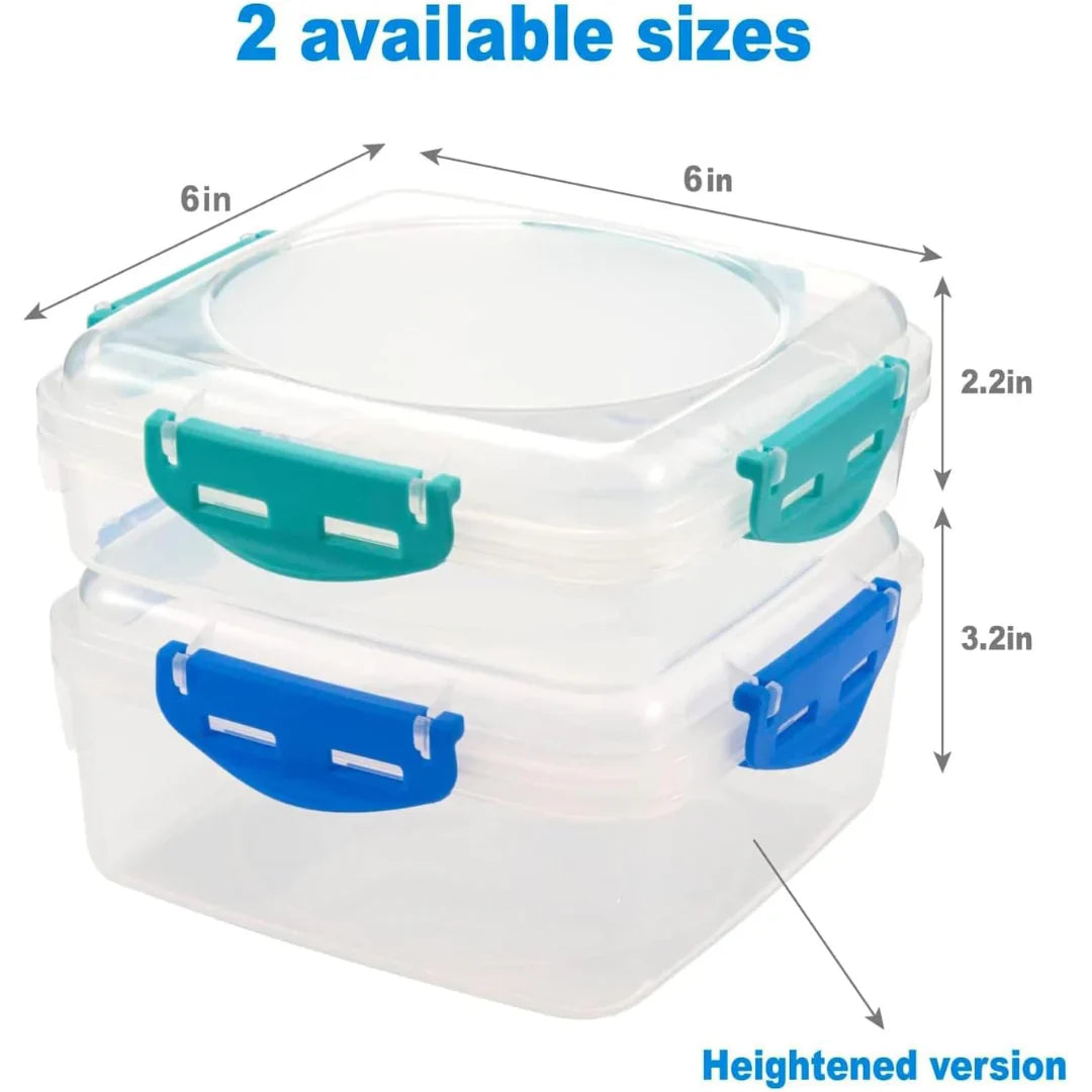 Utspillningssäkra lunchlådor (4-pack)