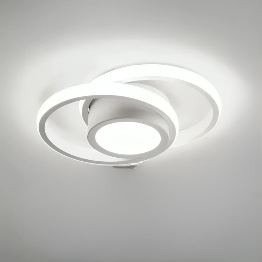 Modern LED Taklampa - 2 Ringar Kreativ Design