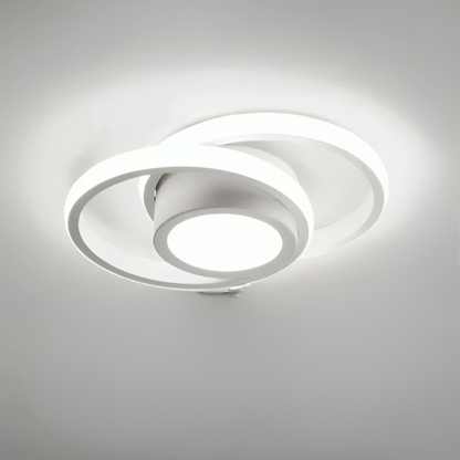 Modern LED Taklampa - 2 Ringar Kreativ Design