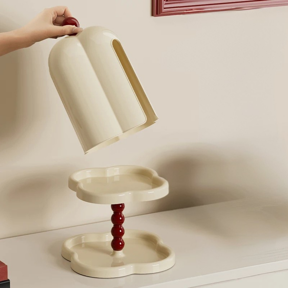 OrganizePro – Vävbok med skyddande kupollock och gömt förvaringsutrymme