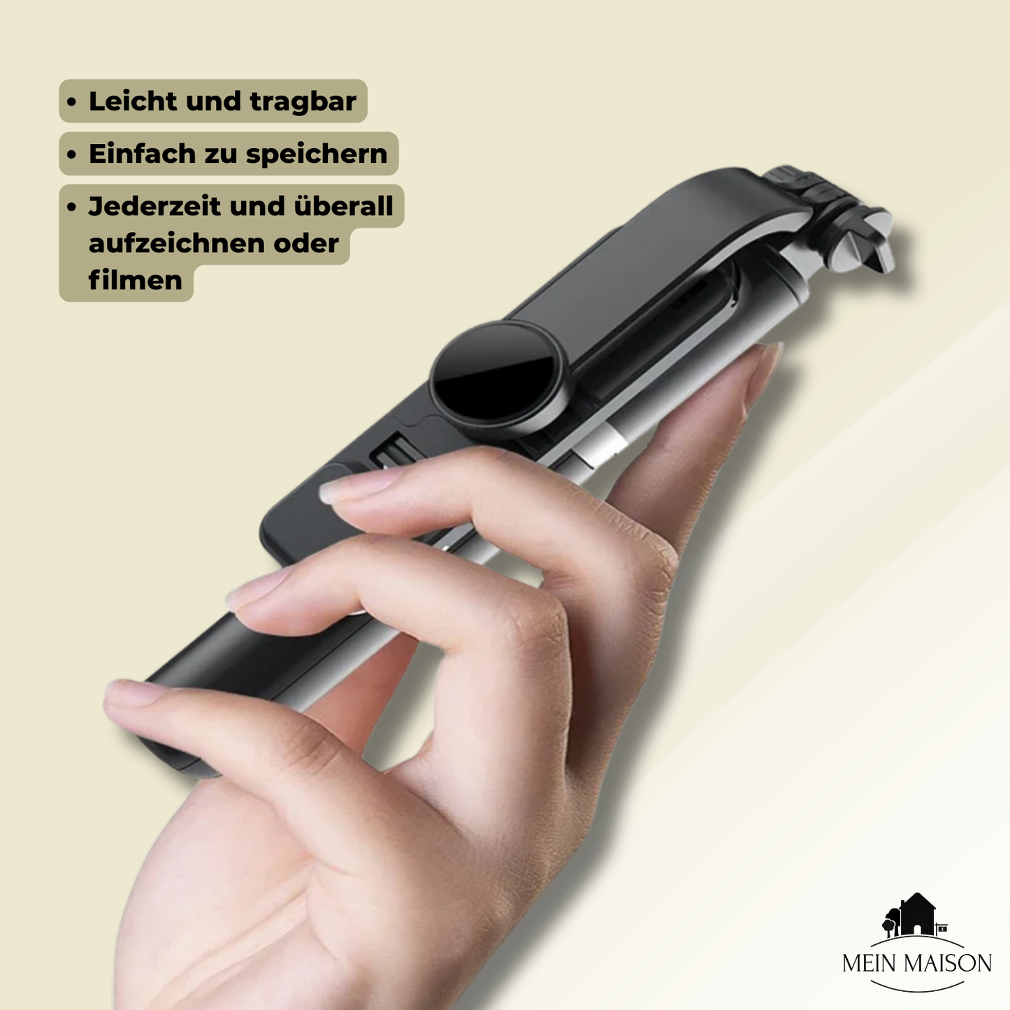 Carvallo – Din 6-i-1 Bluetooth-selfiestick för perfekta bilder